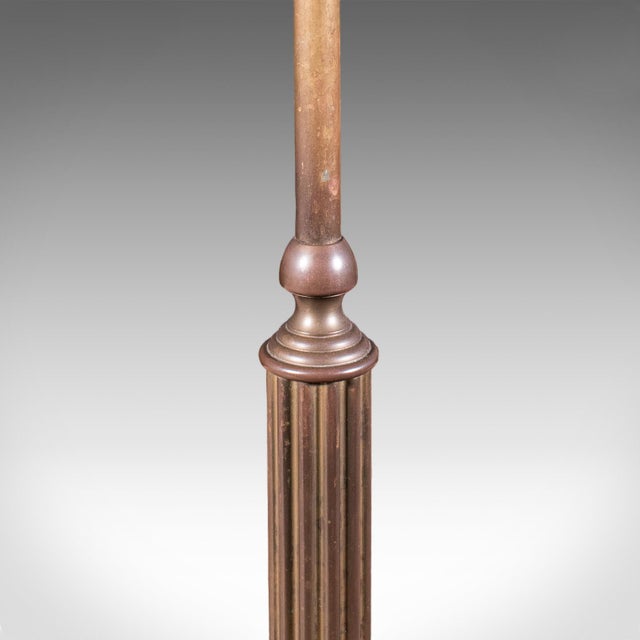 Metal Vintage Table Lamp Base, English, Nickel Brass, Decorative Accent Light, c.1980 For Sale - Image 7 of 10