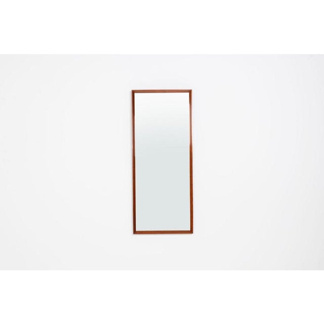 Mid-Century Danish Rectangular Mirror in Teak, Denmark, 1960 For Sale - Image 6 of 11