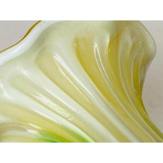 Venitian Vase in Green and Yellow Color from Venini, Italy, 1970s For Sale - Image 12 of 14