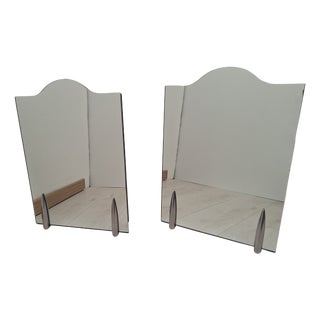 Shark Table Mirrors with Chromed Brass Feet from Philippe Starck, 1980s, Set of 2 For Sale