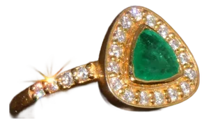 Certified Natural 1.25CTS VS F Diamond Colombian Emerald 18K Solid Gold Halo Ring, size 6.25