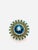 Bochic "Orient" Vintage Diamond & Multi Blue Topaz Ring Set In 18K Gold & Silver For Sale - Image 10 of 18