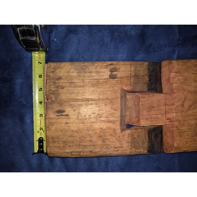 Brown Vintage Mbuzi, a Traditional Folding Coconut-Grater Stool For Sale - Image 8 of 10