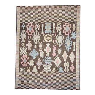 Turkish Kilim Oriental Handmade Flatweave 10'10" x 14'2" #18561 For Sale