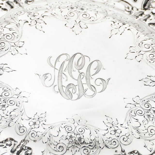 1900s Pair of Aesthetic Movement Sterling Silver Tazas Signed Hardy & Hayes Co. For Sale - Image 9 of 18