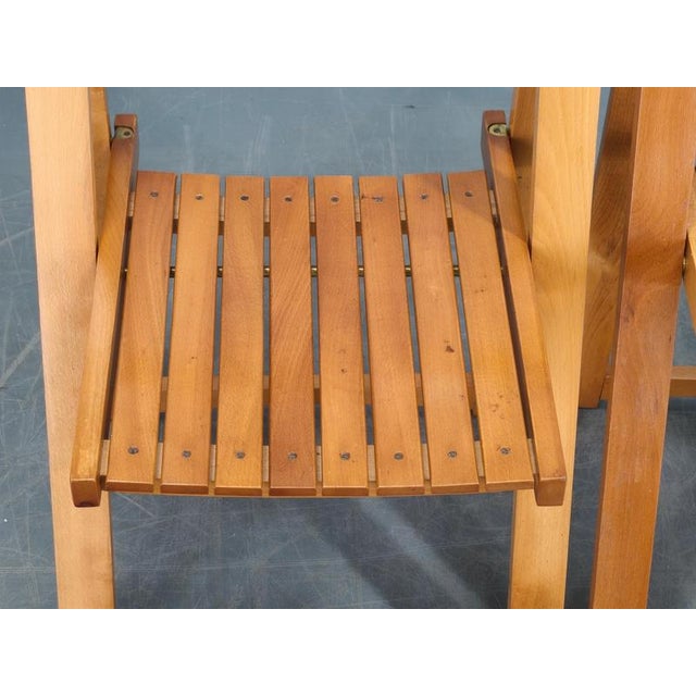 Trieste Folding Chairs by Aldo Jacober for Alberto Bazzani, 1960s, Set of 4 For Sale - Image 6 of 18