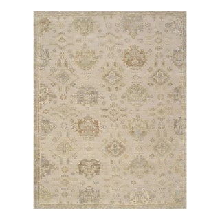 Oushak Wool Beige Area Rug, 8' 1'' X 9'11'' For Sale