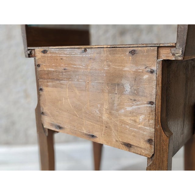 Walnut Bedside Table by André Sornay For Sale - Image 10 of 14