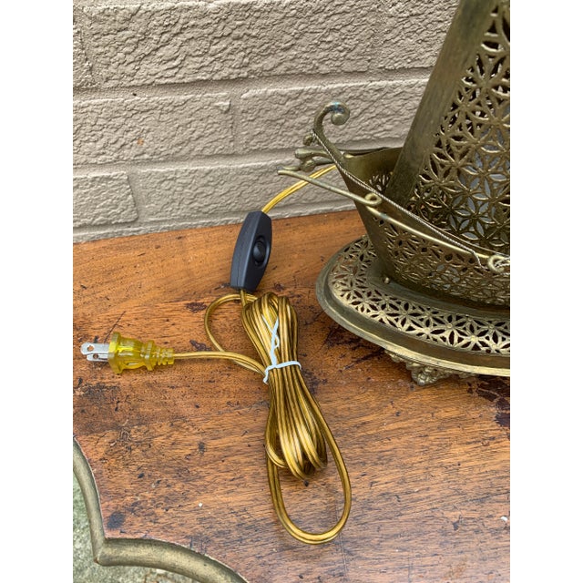 Vintage German Brass Sailing Ship Nightlight | an English Coastal Curiosity For Sale - Image 12 of 12