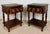 Spanish Carved Wood Nightstands, 1930, Set of 2 For Sale - Image 10 of 13