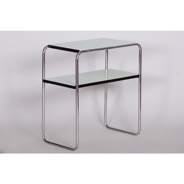Metal Art Deco Side Table in Chrome Steel by Marcel Breuer for Thonet, 1930s For Sale - Image 7 of 10