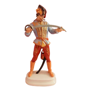 Herend Hadik Hussar Hungarian Military Hero Figurine 5505 1947 Strobl