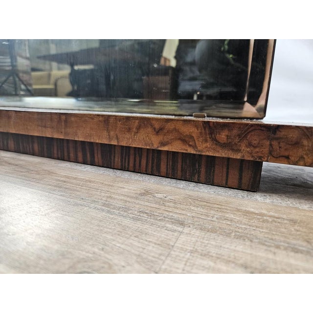 Art Deco Mirror in Walnut, 1930 For Sale - Image 14 of 17