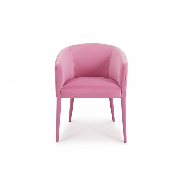 Utopía Dining Chair in Pink Velvet from Moanne For Sale - Image 4 of 6