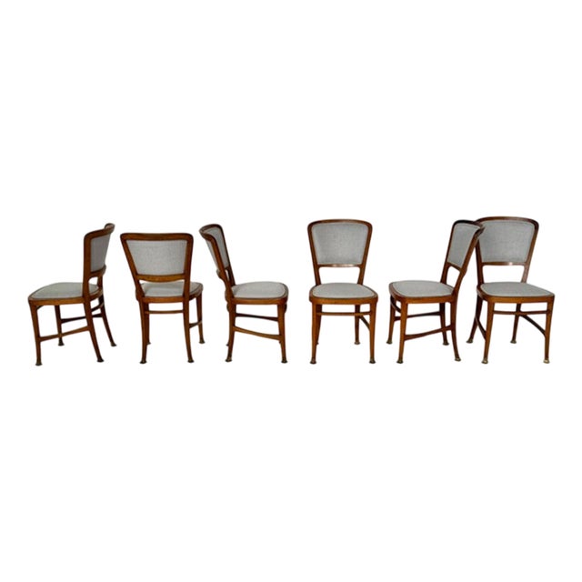 Art Nouveau Chairs by Robert Fix, Set of 6 For Sale