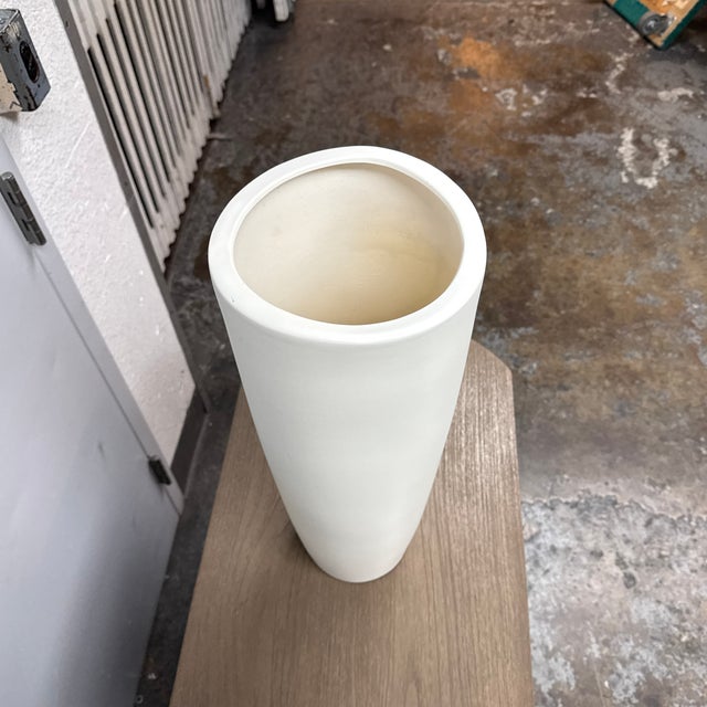 Ceramic Cb2 Calcium Floor Vase For Sale - Image 7 of 12