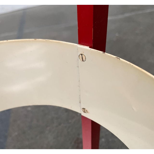 Mid-Century Space Age Metal and Wood Umbrella Stand, 1960s For Sale - Image 17 of 18