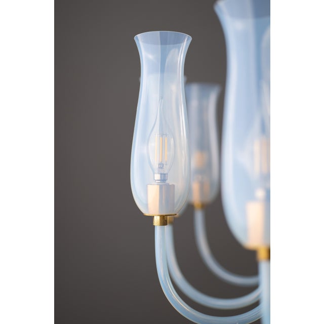 Art Deco Murano Glass Chandelier by Flavio Poli for Seguso Vetri d'Arte, 1950s For Sale - Image 11 of 14