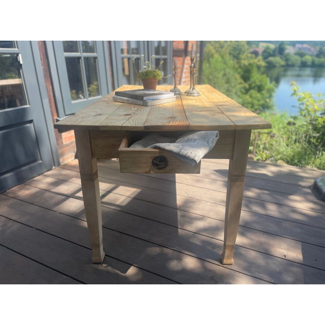Antique Table in Fir, 1890s For Sale - Image 5 of 18