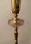 Brass Vintage Torchiere Brass Floor Lamp With Milk Glass Shade For Sale - Image 8 of 16