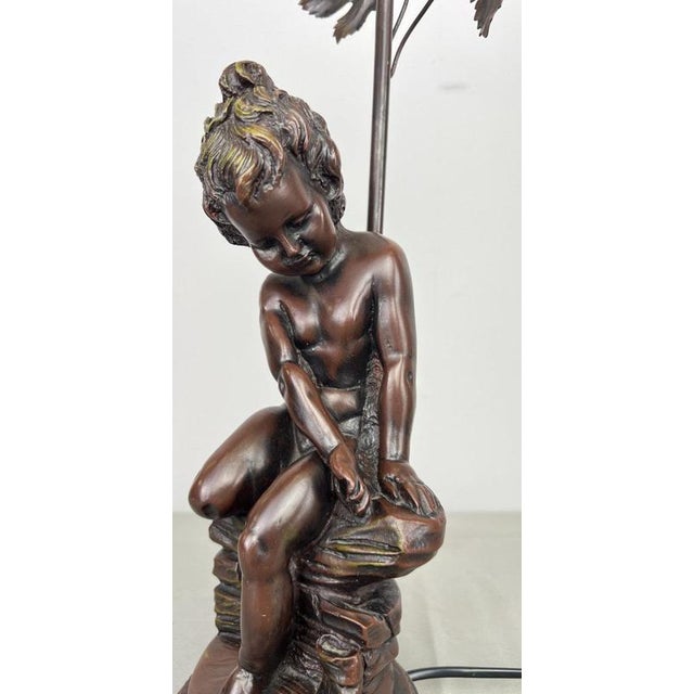 Vintage French Figural Table Light For Sale - Image 4 of 8