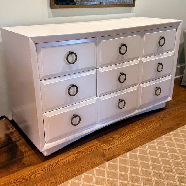 Mid Century Robsjohn Gibbings for Widdicomb Dresser This T.H. Robsjohn-Gibbings dresser is likely from the 1950’s. It has...