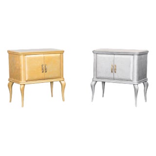 Vintage Wooden Bedside Tables, 1950s, Set of 2 For Sale