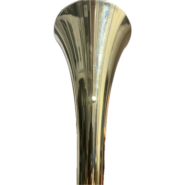 Metal Vintage 1960s Brass Trumpet Laurel Lamp Company Mid-Century Modern Brass Trumpet Torchiere Floor Lamp For Sale - Image 7 of 18
