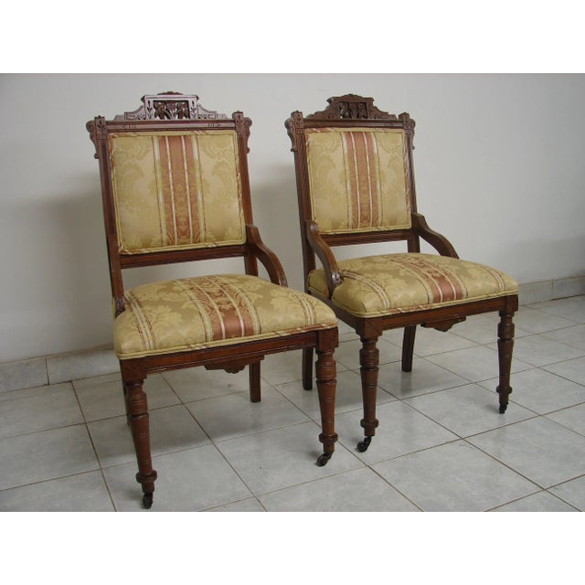 Eastlake Antique Chairs a Pair Chairish