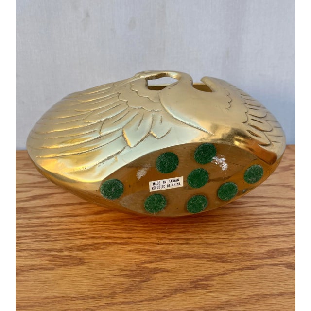 Vintage Hollywood Regency Brass Egret Basket /Centerpiece. For Sale - Image 10 of 11