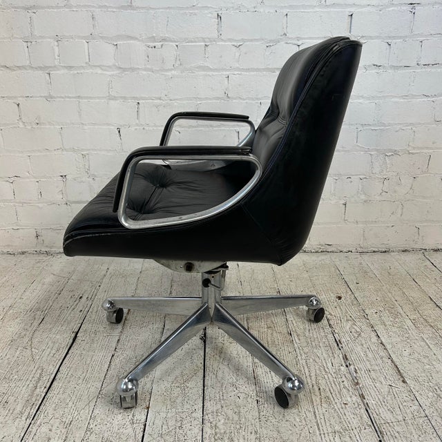 Mid 20th Century Jean Gillon Mid-Century Modern Office Chair Brazillian Leather For Sale - Image 5 of 11