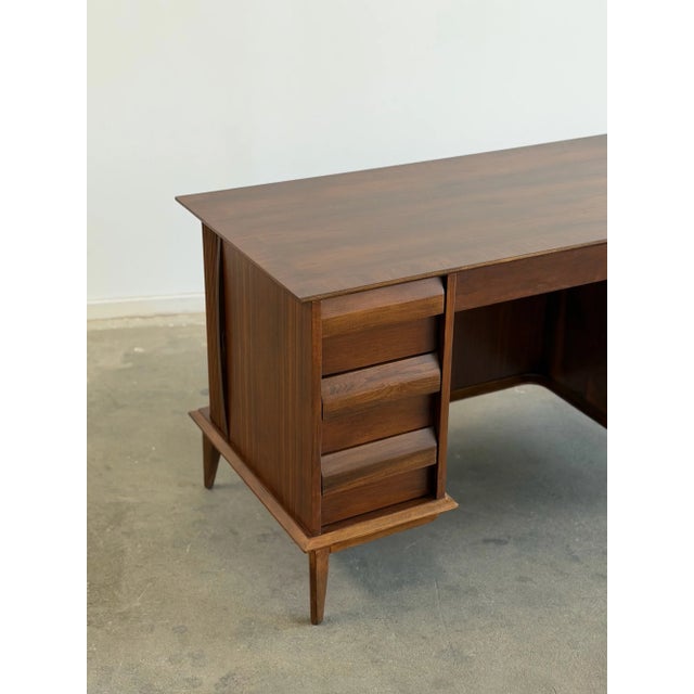 1960s Vintage Lane First Edition Desk With Tambour Doors For Sale - Image 5 of 15