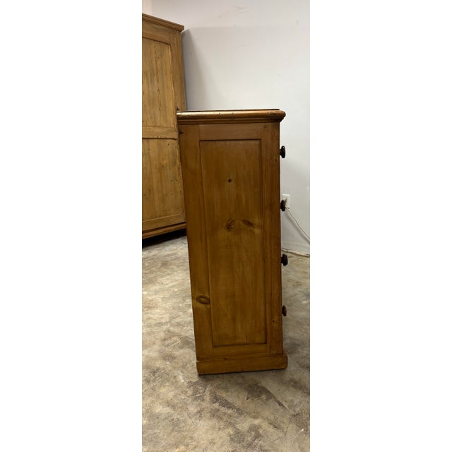 19th Century English Pine Sideboard Dresser Base For Sale - Image 9 of 9