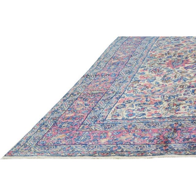 1960s Vintage Hand Knotted Rug,8'9"X11'5" For Sale - Image 5 of 6