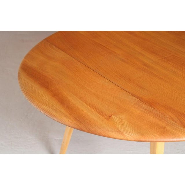 1960s Mid-Century Ercol Drop-Leaf Beech Dining Table, 1960s For Sale - Image 5 of 13
