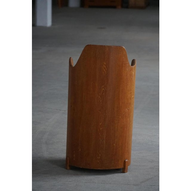 Mid-Century Scandinavian Modern Stump Chair in Pine, 1950s For Sale - Image 9 of 18