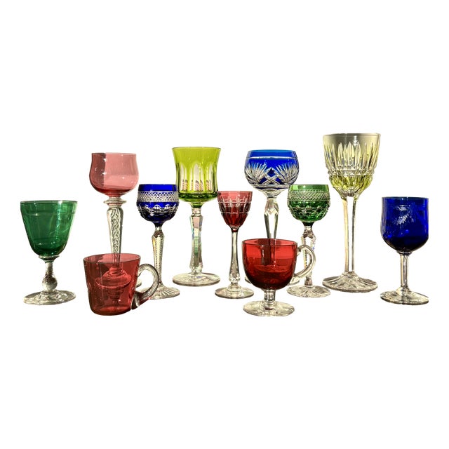Crystal Roemer Glasses from Baccarat, Set of 11 For Sale