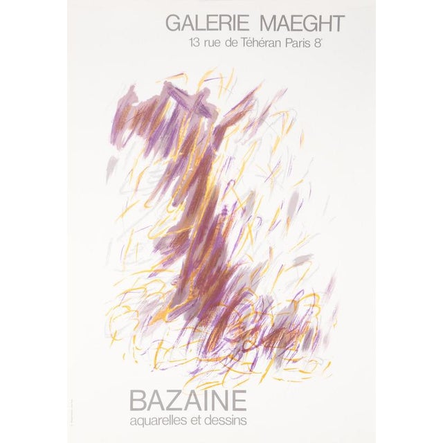 Jean-René Bazaine, Watercolors and Drawings Poster, Lithograph For Sale - Image 6 of 6