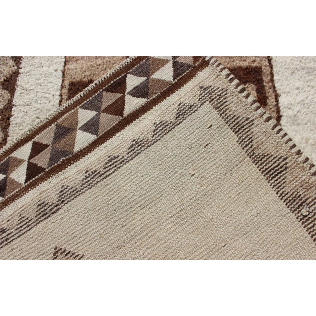 Tribal Vintage Tribal Turkish Tulu Runner- 3′5″ × 10′3″ For Sale - Image 3 of 11