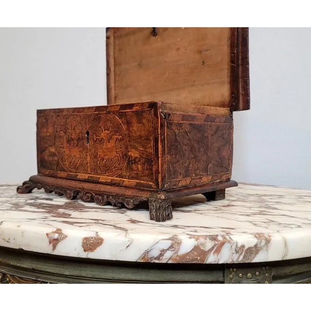 17th/18th Century Venetian Marquetry Table Box For Sale - Image 9 of 11