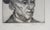 Vintage mid 20th century portrait etching on paper of man in hat by Benjamin Rubin (1896 - 1998) Florida, District Of...