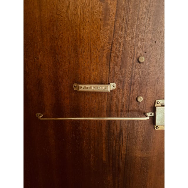 Wood Rare English Art Deco Gentleman’s Wardrobe – C. 1920s/30s For Sale - Image 7 of 7