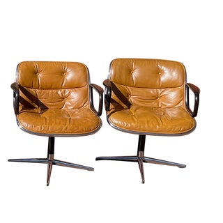 1970s Pollock Executive Office Chairs - Set of 2 For Sale