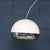 Vintage Italian Chrome Arc Floor Lamp with Opaline Shade, 1970s For Sale - Image 6 of 18