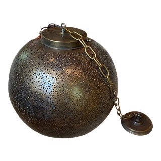 Pierced Moroccan Lantern For Sale