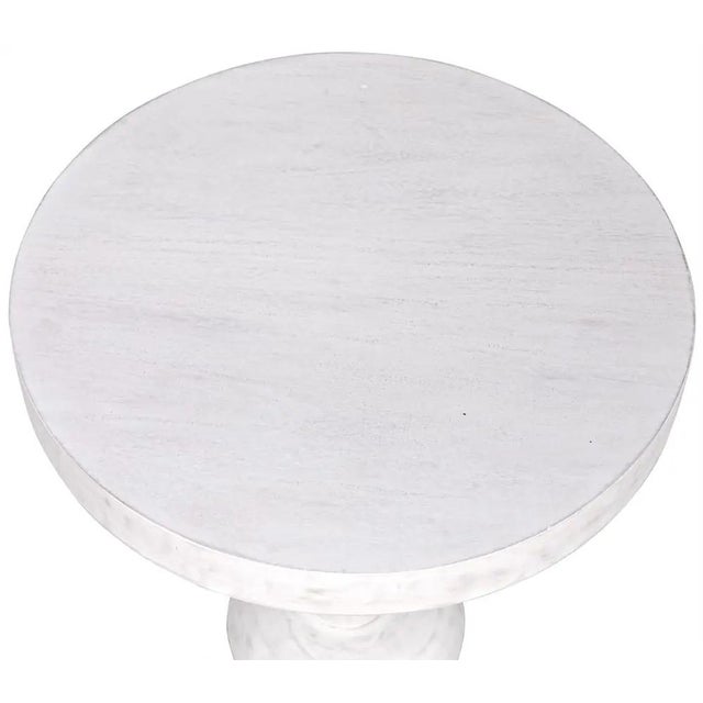 Noir NOIR Fenring Side Table, White Wash For Sale - Image 4 of 6