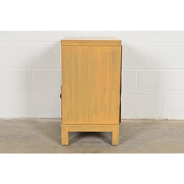 Brown Robsjohn-Gibbings for Widdicomb Mid-Century Modern Pickled Walnut Nightstand, Circa 1950s For Sale - Image 8 of 11