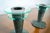 1980s 1980’s Post-Modern Memphis Style Marble & Lucite Candleholders - a Pair For Sale - Image 5 of 12