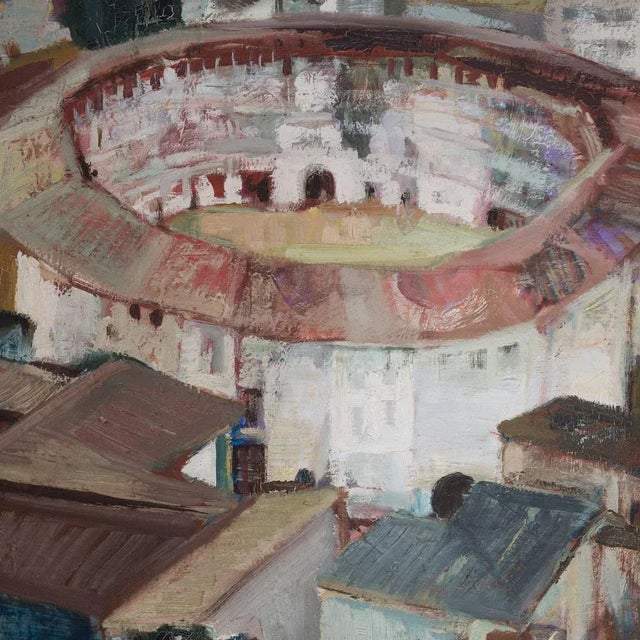 Historic Bullring, Oil on Canvas For Sale - Image 4 of 7
