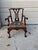 Wood 19th Century Antique Chippendale Style Carved Mahogany Open Armchair. For Sale - Image 7 of 12